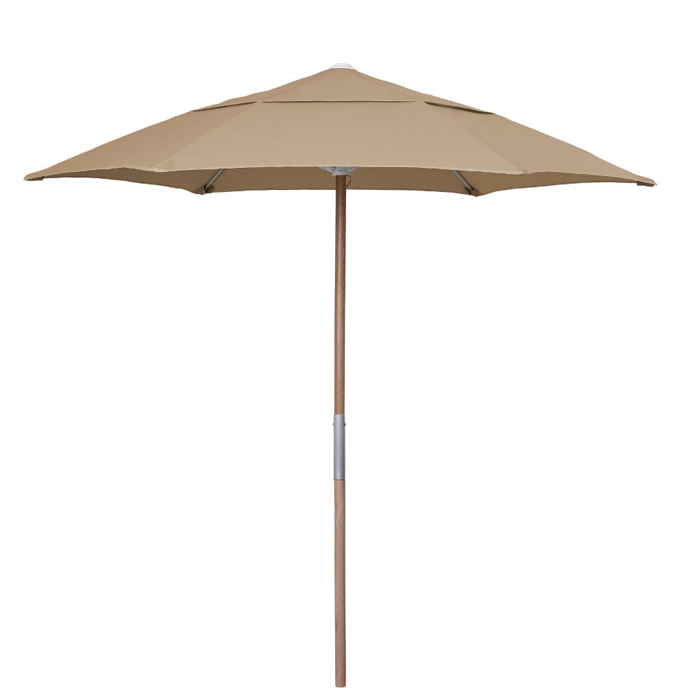 Fiberbuilt Umbrellas & Cushions 7BPU-6R-WDO-SP-Beige 7.5